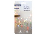 Premier 40 Large LED Battery Operated Ultra Brights (multi-coloured)